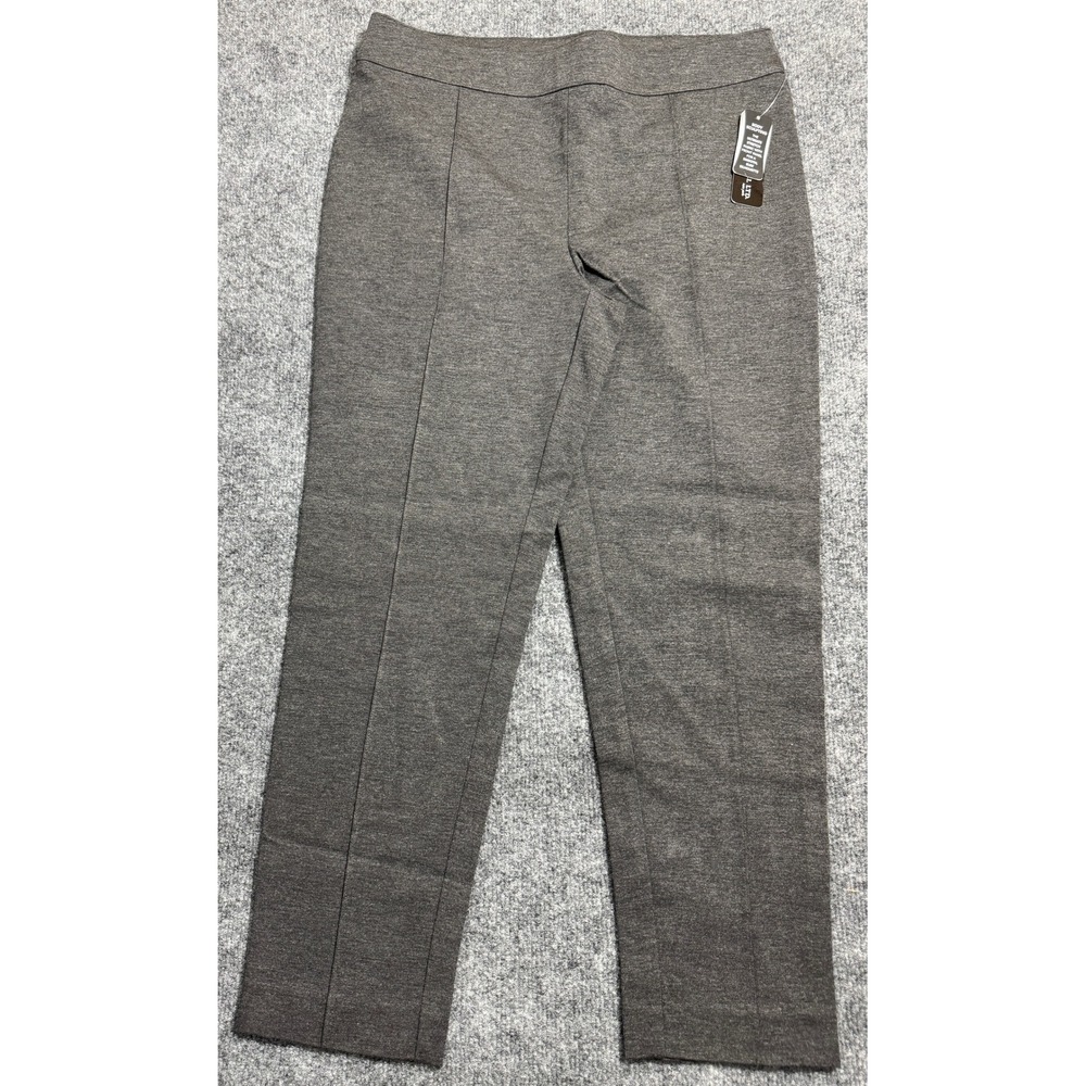 Soho Apparel Ltd Gray Body‎ Sculpting Pull On Slim Dress Pants Womens Large NWT